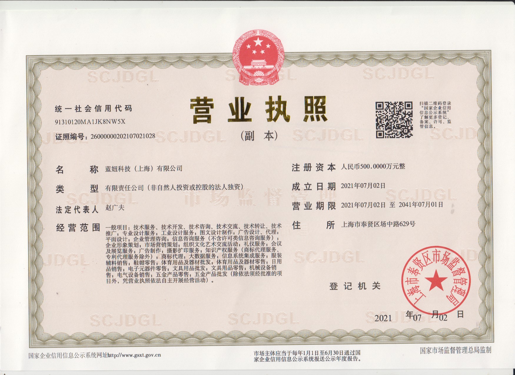 蓝妞科技(上海)有限公司