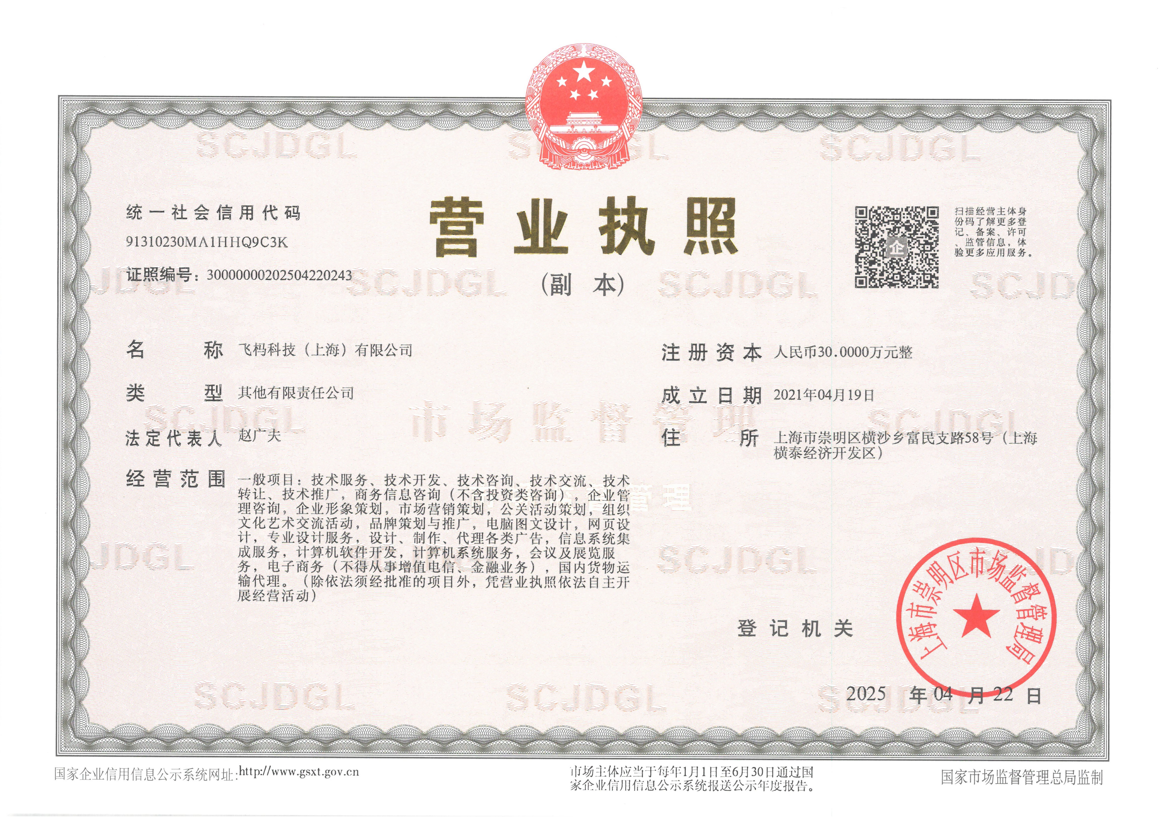 飞杩科技(上海)有限公司